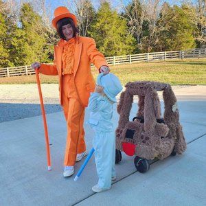 Llyod Christmas Dumb & Dumber Orange Tuxedo *READ MEASUREMENTS*